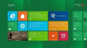 Windows 8 Start Window