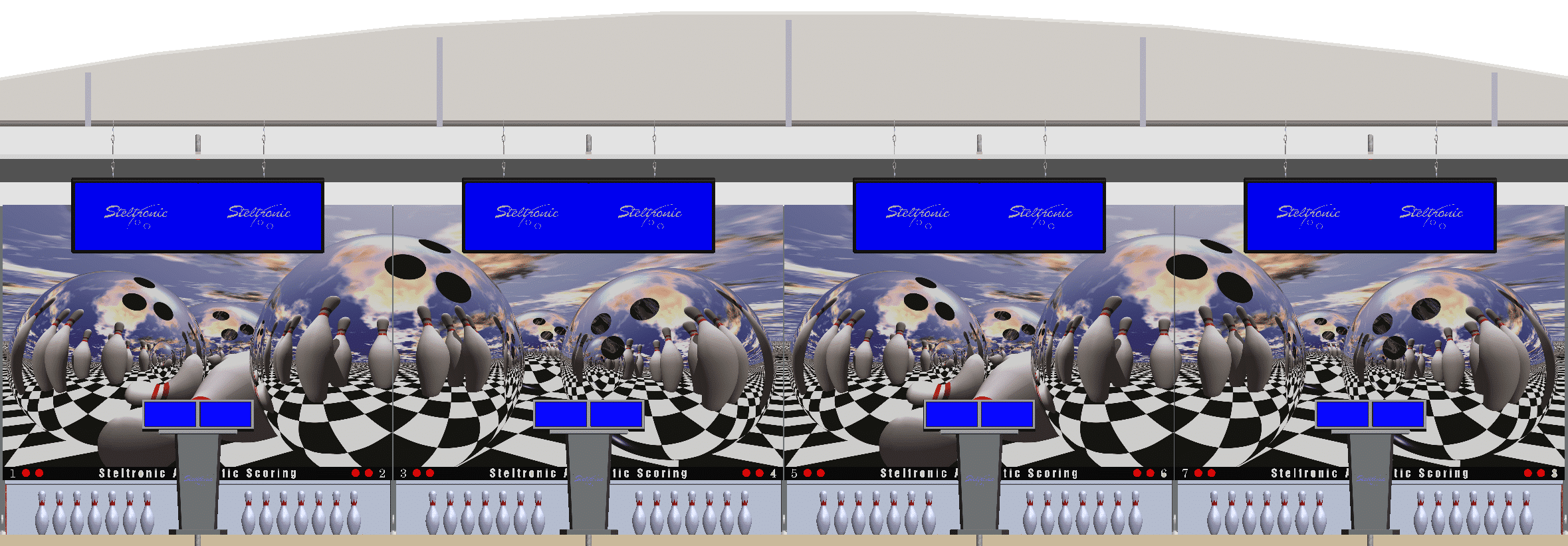 Steltronic Bowling Center 3D Model