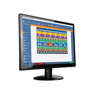 Steltronic front desk touchscreen monitor