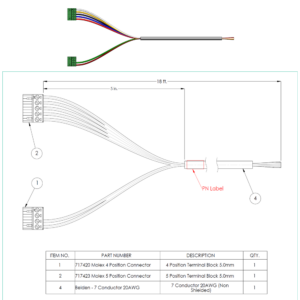 Steltronic Brunswick A-2 Pinsetter Interface Cable