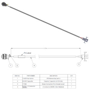 Steltronic Stand-Alone Push Button Cable