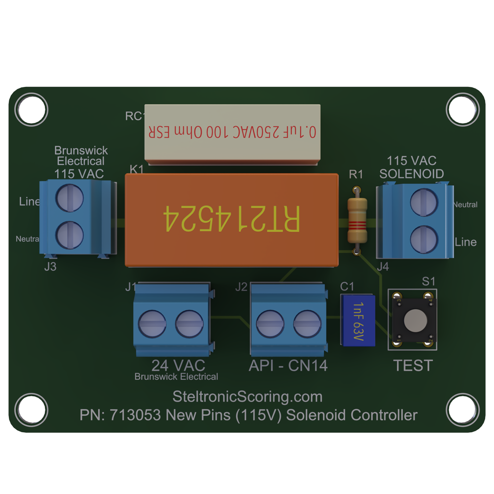 Steltronic New Pins (High Voltage) Solenoid PCB